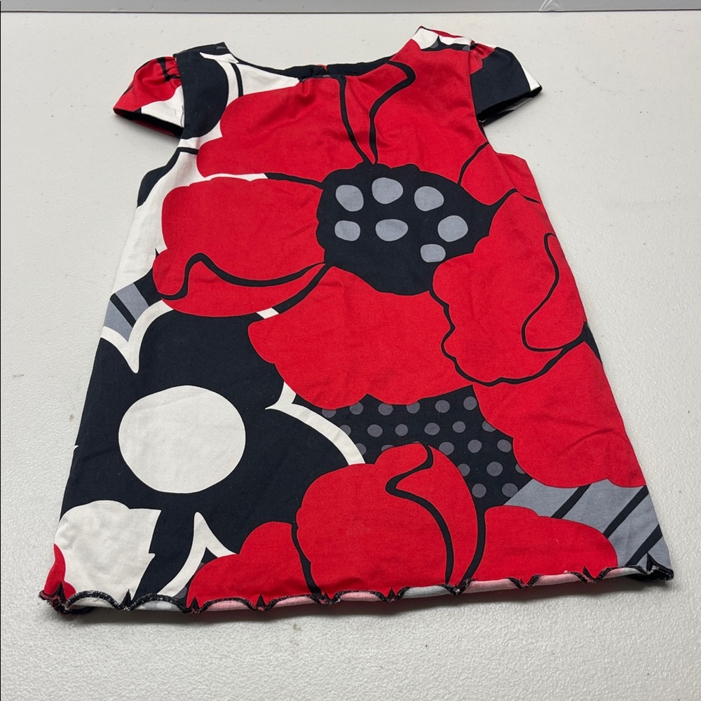 GAP Red and Black Floral Kids Dress